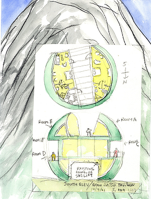 Steven Holl, Half Hearth, Gran Sasso Pavilion, Antonia Jannone, Milano